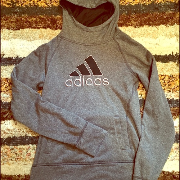 adidas Tops - Adidas hoodie grey size 14/16 girls